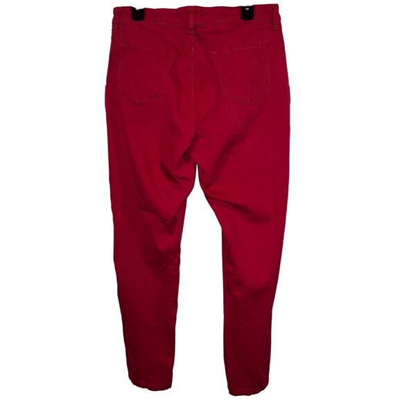 Style & Co Womens Red Denim Jeans 5-pocket- Size 12 - Picture 2 of 4